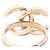 CHANEL - Anello Chanel in metallo dorato e perle (T49) D'oro - vista 4
