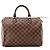 LOUIS VUITTON - Borsa a mano Louis Vuitton Speedy 30 in toile enduite damier ébène Marrone