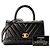 CHANEL - Borsa a tracolla Coco Handle small Chanel in pelle nera Nero - vista 10