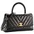 CHANEL - Borsa a tracolla Coco Handle small Chanel in pelle nera Nero - vista 2
