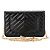 CHANEL - Borsa a tracolla Wallet On Chain 2.55 in pelle chevron stropicciata nera Nero - vista 3