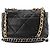 CHANEL - Borsa a tracolla Chanel 19 in pelle liscia nera Nero - vista 3