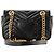 GUCCI - Borsa a tracolla GG Marmont small Gucci in pelle liscia nera Nero - vista 3