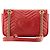 GUCCI - Borsa a tracolla GG Marmont medium Gucci in pelle chevron rossa Rosso - vista 3