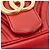 GUCCI - Borsa a tracolla GG Marmont medium Gucci in pelle chevron rossa Rosso - vista 6