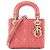 Autre Marque DIOR - Borsa a tracolla Lady Dior mini Dior in pelle cannage rosa