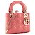 Autre Marque DIOR - Borsa a tracolla Lady Dior mini Dior in pelle cannage rosa - vista 2