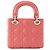 Autre Marque DIOR - Borsa a tracolla Lady Dior mini Dior in pelle cannage rosa - vista 3