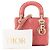 Autre Marque DIOR - Borsa a tracolla Lady Dior mini Dior in pelle cannage rosa - vista 8