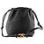 Valentino Garavani VALENTINO - Bolso de hombro Bucket Vlogo Valentino en piel lisa negra Negro - vista 3