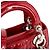 Autre Marque DIOR - Borsa a tracolla Lady Dior mini in pelle laccata rossa Rosso - vista 7