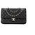 CHANEL - Borsa a mano Classique/Timeless 11.12 Chanel in pelle caviar nera Nero