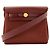 HERMÈS - Borsa a tracolla Herbag Mini Hermès in pelle liscia e tela rossa H Bordò