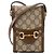 GUCCI - Borsa a tracolla Gucci Horsebit 1955 verticale in tela monogram beige e marrone