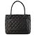 CHANEL - Borsa a mano Medaillon Chanel in pelle caviar nera Nero - vista 3