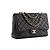 CHANEL - Borsa a tracolla Classic/Timeless Jumbo Chanel in pelle caviar nera Nero - vista 2