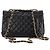 CHANEL - Borsa a tracolla Classic/Timeless Jumbo Chanel in pelle caviar nera Nero - vista 3