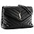 Autre Marque SAINT LAURENT - Borsa a tracolla Loulou Medium Saint Laurent in pelle liscia nera Nero - vista 2