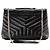 Autre Marque SAINT LAURENT - Borsa a tracolla Loulou Medium Saint Laurent in pelle liscia nera Nero - vista 3