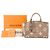LOUIS VUITTON - Borsa a tracolla Petit Palais Louis Vuitton in pelle empreinte grigia e beige Marrone - vista 13