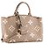 LOUIS VUITTON - Borsa a tracolla Petit Palais Louis Vuitton in pelle empreinte grigia e beige Marrone - vista 2