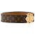 LOUIS VUITTON - Pulsera Nano Louis Vuitton en lona monocromática marrón (T19) Castaño - vista 2