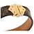 LOUIS VUITTON - Pulsera Nano Louis Vuitton en lona monocromática marrón (T19) Castaño - vista 4
