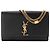 Autre Marque SAINT LAURENT - Borsa a tracolla Saint Laurent Kate in pelle grana grossa nera Nero