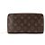 LOUIS VUITTON - Cartera Louis Vuitton Zippy Organizer en lona recubierta monogram marrón Castaño