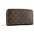 LOUIS VUITTON - Cartera Louis Vuitton Zippy Organizer en lona recubierta monogram marrón Castaño - vista 2