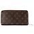 LOUIS VUITTON - Cartera Louis Vuitton Zippy Organizer en lona recubierta monogram marrón Castaño - vista 3