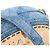 CHANEL - Borsa a tracolla Oval CC Chanel in denim blu e metallo dorato - vista 6