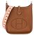 HERMÈS - Borsa a tracolla Evelyne 16 Hermès in pelle clémence marrone gold