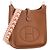 HERMÈS - Borsa a tracolla Evelyne 16 Hermès in pelle clémence marrone gold - vista 2