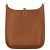HERMÈS - Borsa a tracolla Evelyne 16 Hermès in pelle clémence marrone gold - vista 3
