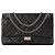 CHANEL - Borsa a tracolla 2.55 Chanel in pelle stropicciata nera Nero