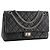 CHANEL - Borsa a tracolla 2.55 Chanel in pelle stropicciata nera Nero - vista 2