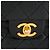 CHANEL - Vintage schwarze glatte Leder Classic/Timeless Chanel Schultertasche - Ansicht 5