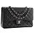 CHANEL - Borsa a tracolla Classic/Timeless Jumbo Chanel in pelle caviar nera Nero - vista 2