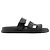 HERMÈS - Sandali Chypre Hermès in pelle liscia nera (T37) Nero - vista 2