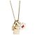 Gabrielle Chanel vergoldete Charm-Halskette 2021