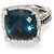Anello Chatelaine David Yurman in argento sterling, topazio e diamante