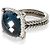 Anello Chatelaine David Yurman in argento sterling, topazio e diamante - vista 3