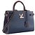 LOUIS VUITTON - Borsa Louis Vuitton Cabas Twist in pelle epi blu e rossa Blu navy - vista 2