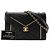 CHANEL - Borsa a tracolla Chanel Chevron Flap in pelle liscia nera edizione limitata Nero - vista 9