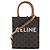 Céline CELINE - Cabas Plat PM Celine in tela rivestita monogramma marrone