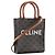 Céline CELINE - Cabas Plat PM Celine in tela rivestita monogramma marrone - vista 2