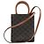 Céline CELINE - Cabas Plat PM Celine in tela rivestita monogramma marrone - vista 3