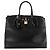 LOUIS VUITTON - Borsa a mano Louis Vuitton City Steamer MM in pelle liscia nera Nero