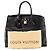 LOUIS VUITTON - Borsa a mano Louis Vuitton City Steamer MM in pelle liscia nera Nero - vista 13